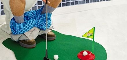 One (£7.99) or Two (£12.98) Seven-Piece Potty Golf Sets With Putter