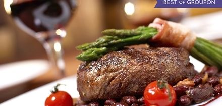 Sirloin Steak and Chips with a Glass of Wine for Two or Four at Skylark Golf and Country Club (Up to 44% Off)